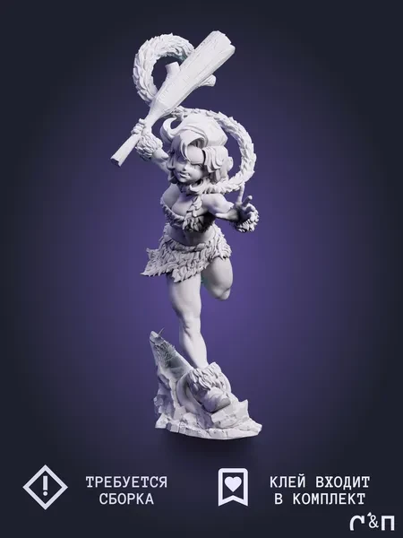 Айла Ayla из игры Chrono Trigger под покрас 25 см Айла Ayla из игры Chrono Trigger под покрас 25 см