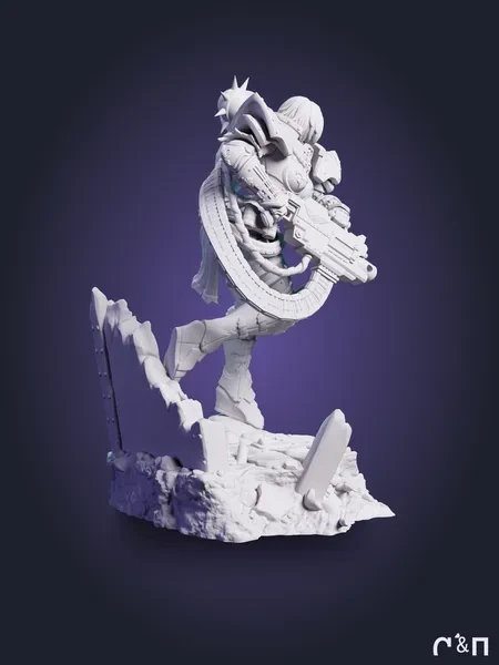 Вархаммер Вайфу Сестра Битвы из игры Warhammer 40,000 под покрас 25 см Вархаммер Вайфу Сестра Битвы из игры Warhammer 40,000 под покрас 25 см