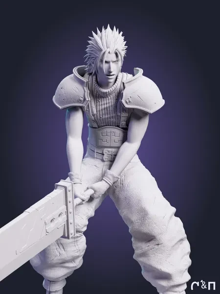 Зак Фэйр Zack Fair из игры Final Fantasy VII под покрас 18 см Зак Фэйр Zack Fair из игры Final Fantasy VII под покрас 18 см