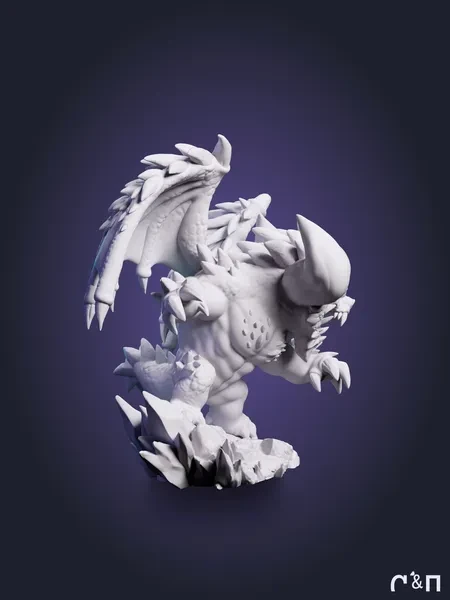 Нергигант Chibi Nergigante из игры Monster Hunter World под покрас 8 см Нергигант Chibi Nergigante из игры Monster Hunter World под покрас 8 см