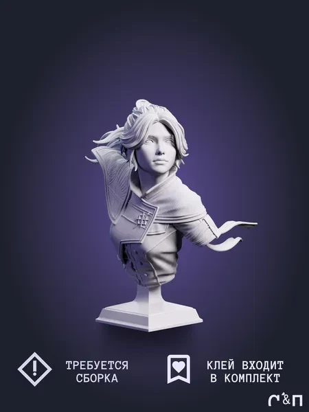 бюст Маэль Maelle из игры Expedition 33 под покрас 7,8 см бюст Маэль Maelle из игры Expedition 33 под покрас 7,8 см
