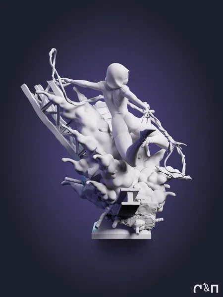 Гвен Стейси Spider-Gwen из мультика Человек-паук: Паутина вселенных Spider-Man: Across the Spider-Verse под покрас 30 см Гвен Стейси Spider-Gwen из мультика Человек-паук: Паутина вселенных Spider-Man: Across the Spider-Verse под покрас 30 см