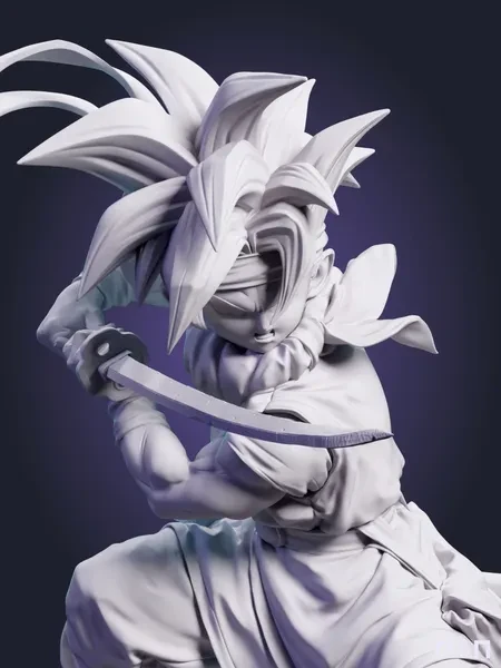 Кроно Crono из игры Chrono Trigger Хроно Триггер под покрас 15.5 см Кроно Crono из игры Chrono Trigger Хроно Триггер под покрас 15.5 см