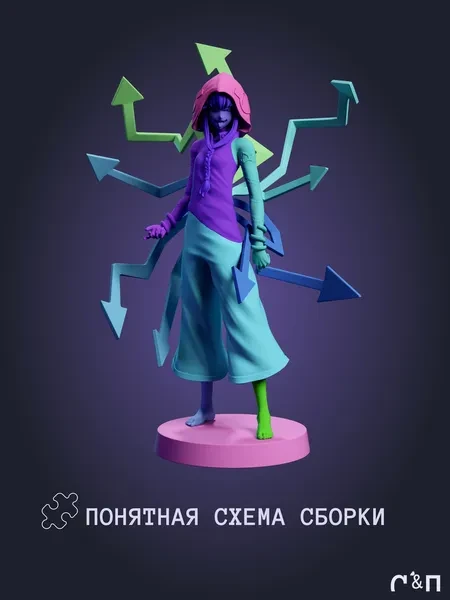 Медуза Medusa из аниме Пожиратель душ Soul Eater под покрас 30 см Медуза Medusa из аниме Пожиратель душ Soul Eater под покрас 30 см