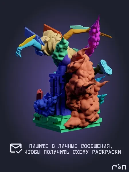Евангелион-01 Eva-01 из аниме Evangelion под покрас 20 см Евангелион-01 Eva-01 из аниме Evangelion под покрас 20 см