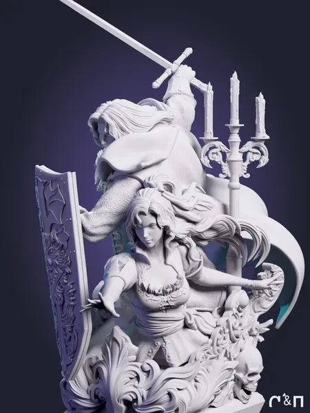 Алукард и Мария Alucard & Maria из игры Castlevania: Symphony of the Night под покрас 25.8 см Алукард и Мария Alucard & Maria из игры Castlevania: Symphony of the Night под покрас 25.8 см