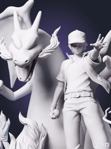 Ред, дракон и Пикачу из аниме Покемон Pokemon под покрас 25 см Ред, дракон и Пикачу из аниме Покемон Pokemon под покрас 25 см