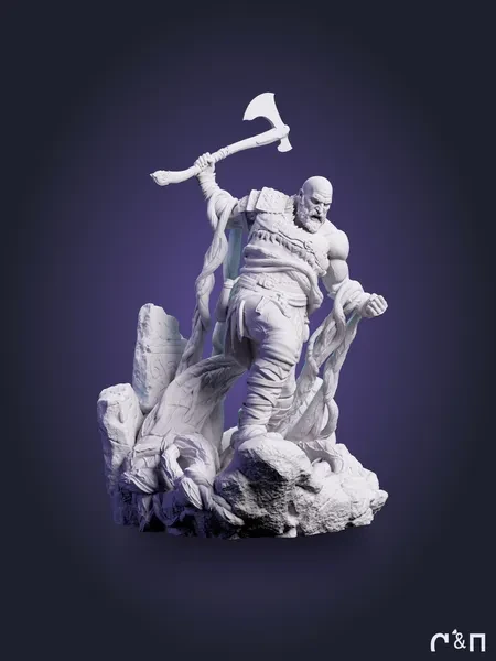 Кратос Kratos из игры God of War под покрас 22.6 см Кратос Kratos из игры God of War под покрас 22.6 см