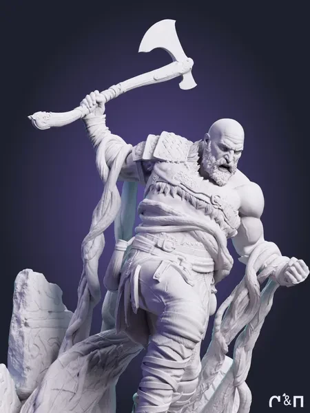 Кратос Kratos из игры God of War под покрас 22.6 см Кратос Kratos из игры God of War под покрас 22.6 см