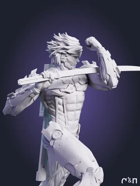 Райден Raiden из игры Metal Gear Rising: Revengeance под покрас 30 см Райден Raiden из игры Metal Gear Rising: Revengeance под покрас 30 см