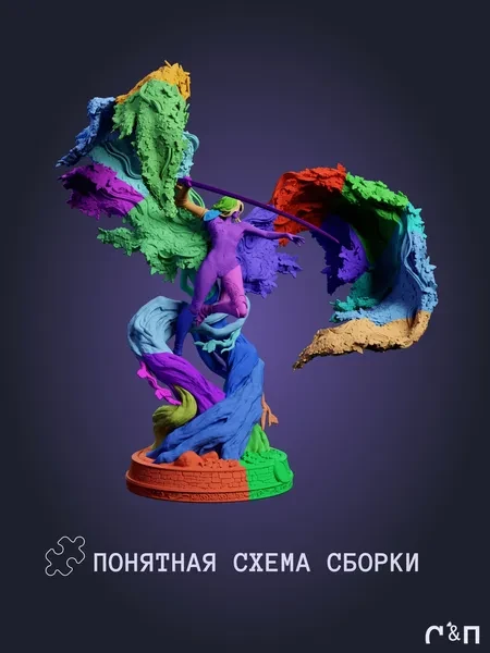 Маления Malenia из игры Elden Ring под покрас 25 см Маления Malenia из игры Elden Ring под покрас 25 см