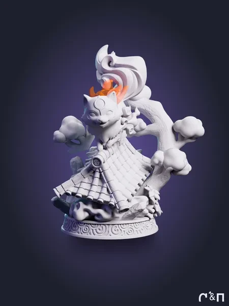 Аматерасу Amaterasu от NomNom Studio под покрас 12,3 см Аматерасу Amaterasu от NomNom Studio под покрас 12,3 см