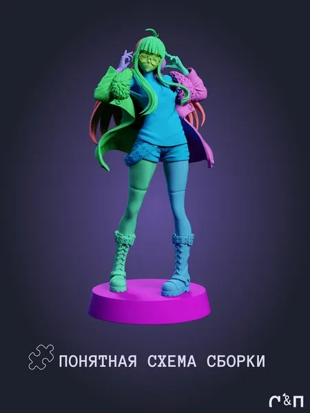 Футаба Сакура Futaba Sakura из игры Persona 5 Persona 5 под покрас 25 см Футаба Сакура Futaba Sakura из игры Persona 5 Persona 5 под покрас 25 см