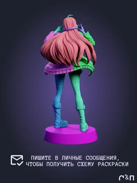 Футаба Сакура Futaba Sakura из игры Persona 5 Persona 5 под покрас 25 см Футаба Сакура Futaba Sakura из игры Persona 5 Persona 5 под покрас 25 см