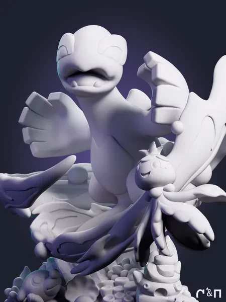 чибик Лугия Chibi Lugia из игры Покемон Pok mon под покрас 7.3 см чибик Лугия Chibi Lugia из игры Покемон Pok mon под покрас 7.3 см