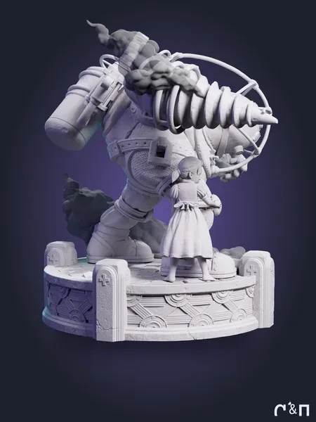 Вышибала Big Daddy Bouncer из игры BioShock под покрас 24.2 см Вышибала Big Daddy Bouncer из игры BioShock под покрас 24.2 см