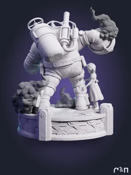 Вышибала Big Daddy Bouncer из игры BioShock под покрас 24.2 см Вышибала Big Daddy Bouncer из игры BioShock под покрас 24.2 см