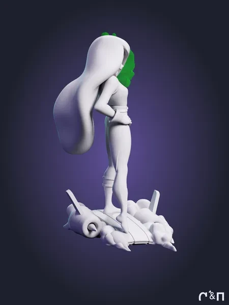 Шиго Shego из мультика Ким Пять-с-Плюсом Kim Possible под покрас 18.2 см Шиго Shego из мультика Ким Пять-с-Плюсом Kim Possible под покрас 18.2 см