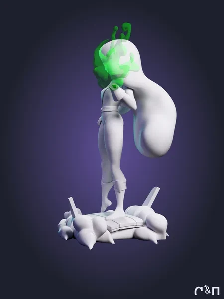 Шиго Shego из мультика Ким Пять-с-Плюсом Kim Possible под покрас 18.2 см Шиго Shego из мультика Ким Пять-с-Плюсом Kim Possible под покрас 18.2 см