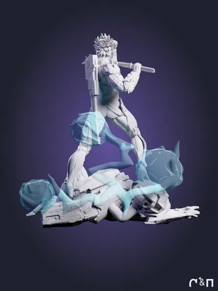 Райден Raiden из игры Metal Gear Rising: Revengeance под покрас 19.4 см Райден Raiden из игры Metal Gear Rising: Revengeance под покрас 19.4 см