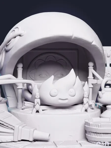 чибик Кальцифер Calcifer из аниме Ходячий замок под покрас 7 см чибик Кальцифер Calcifer из аниме Ходячий замок под покрас 7 см
