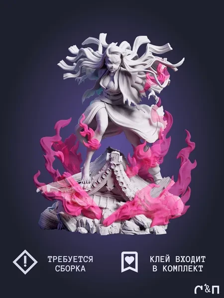 Недзуко Nezuko из аниме Клинок, рассекающий демонов Demon Slayer под покрас 21,3 см Недзуко Nezuko из аниме Клинок, рассекающий демонов Demon Slayer под покрас 21,3 см