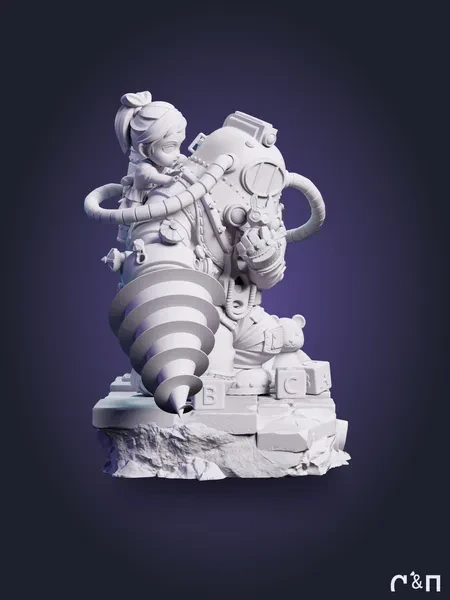 чибик Большой Папочка вышибала Chibi Big Daddy Bouncer из игры BioShock BioShock под покрас 11.8 см чибик Большой Папочка вышибала Chibi Big Daddy Bouncer из игры BioShock BioShock под покрас 11.8 см