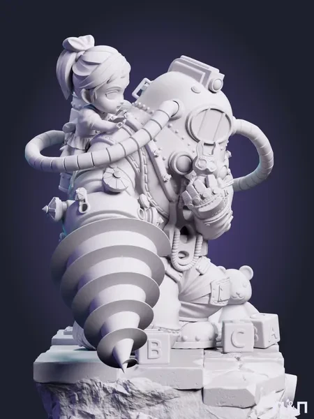 чибик Большой Папочка вышибала Chibi Big Daddy Bouncer из игры BioShock BioShock под покрас 11.8 см чибик Большой Папочка вышибала Chibi Big Daddy Bouncer из игры BioShock BioShock под покрас 11.8 см