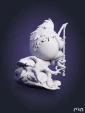 Ори и Нару Ori and Naru из игры Ori and Blind Forest под покрас 11,6 см
