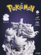 трио покемонов Гастли Генгар и Хаунтер Ghost Trio Pokemon Diorama под покрас 12,2 см