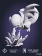 дракона Blue Eyes White Dragon из аниме YU GI OH под покрас 9,1 см