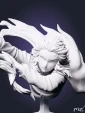 бюст Ренгоку Rengoku из аниме Клинок, рассекающий демонов Demon Slayer под покрас 10,5 см