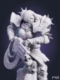 Вархаммер Вайфу Сестра Битвы из игры Warhammer 40,000 под покрас 25 см