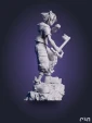 Сора Sora из игры Kingdom Hearts Королевство сердец под покрас 20 см