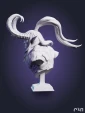 бюст Иллидан Illidan из игры WoW World of Warcraft под покрас 9.5 см