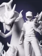 Ред, дракон и Пикачу из аниме Покемон Pokemon под покрас 25 см