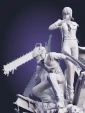 Макима и Дэндзи Makima & Denji из аниме Человек-бензопила Chainsaw Man под покрас 25 см