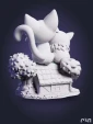 чибик Джиджи из аниме Ведьмина служба доставки Kiki s Delivery Service под покрас 9.1 см