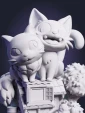 чибик Джиджи из аниме Ведьмина служба доставки Kiki s Delivery Service под покрас 9.1 см