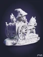 чибик Гэндальф Chibi Gandalf из фильма Властелин колец The Lord of the Rings под покрас 7.8 см