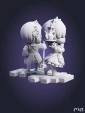 Рем и Рам Rem & Ram из аниме Re:Zero. Жизнь с нуля в альтернативном мире под покрас 5.4 см