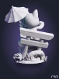 чибик Турбо кот Chibi TurboCat из аниме Дандадан Dandadan под покрас 7.6 см
