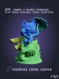 чибик Турбо кот Chibi TurboCat из аниме Дандадан Dandadan под покрас 7.6 см