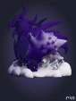 Покемон Генгар Gengar из аниме Pokemon под покрас 7,9 см