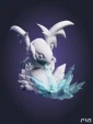 дракона Blue Eyes White Dragon из аниме YU GI OH под покрас 9,1 см
