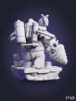 чибик Большой Папочка вышибала Chibi Big Daddy Bouncer из игры BioShock BioShock под покрас 11.8 см