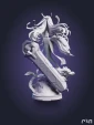 Е Шунгуан из игры Zenless Zone Zero под покрас 30 см