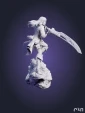 Охотница из игры Monster Hunter под покрас 20 см