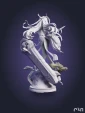 Е Шунгуан из игры Zenless Zone Zero 34,3 см из цветной смолы